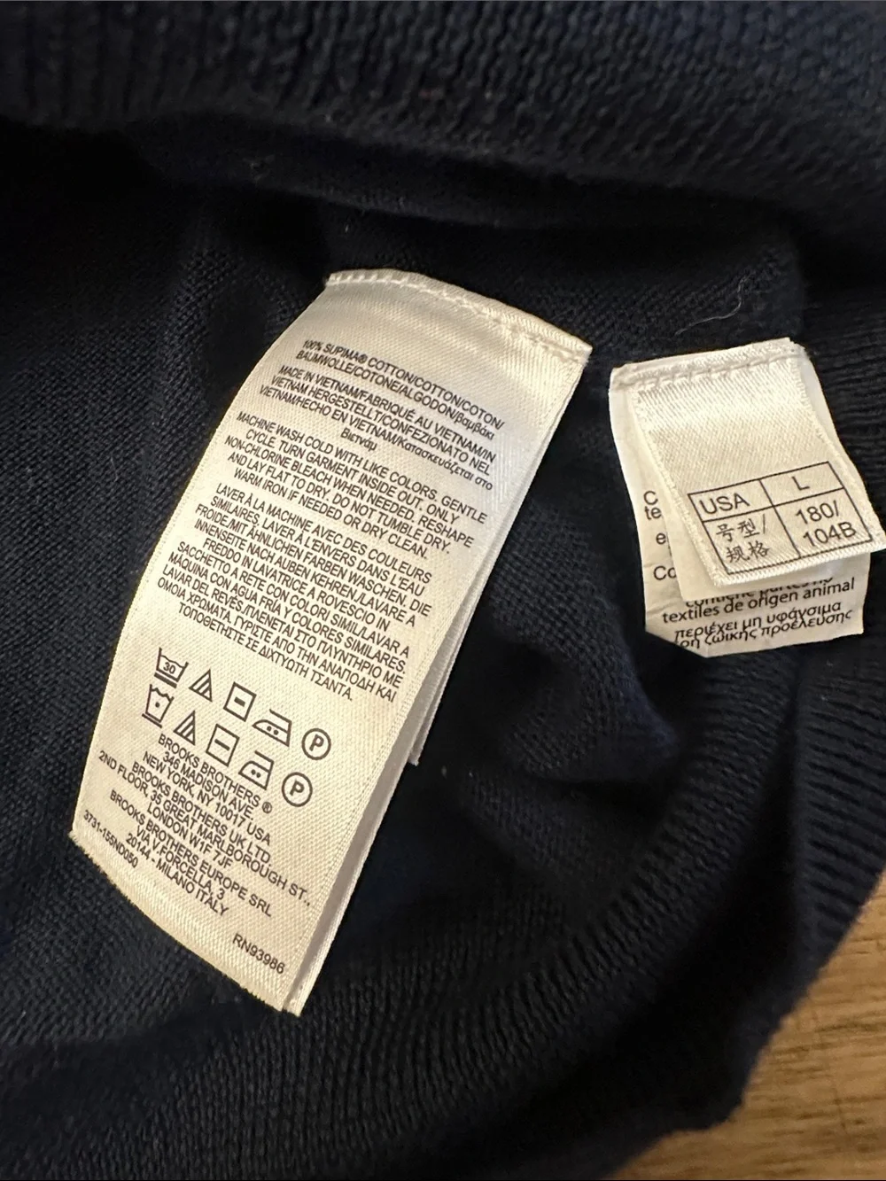 BROOKS BROTHERS supima cotton cardigan